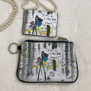 2/$20 | watercolour art design pouch & card holder